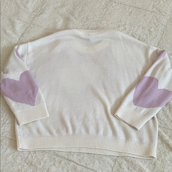 🎀🤍 H&M Heart Sweater XL - Picture 4 of 5